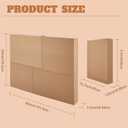 Cholemy 2 Sets 8 Pcs Picture & Mirror Moving Boxes, 40" x 30" x 3.5" Adjustable TV Boxes for Moving Packing Shipping Picture TV Glass Storage Carton Supplies