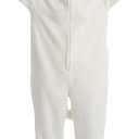 Unisex Adult Onesie Pajamas,Flannel Hooded Sleepwear Halloween Costumes Animal Cosplay Homewear (Medium, Sheep)