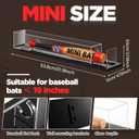 Silipull Mini Size-fits 19" Bats Baseball Bat Display Case Wall Mounted Tabletop Bat Display Case W/98% UV Protection Holder for Sport Collector Memorabilia Birthday Gift