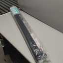 Reinforced 42" Tall Retractable Dog Gate, 155" Extra Long Retractable Baby Gate with Support Rods - Prevent Crawling Under, Indoor/Outdoor Retractable Gate Extra Tall Baby Gate Retractable Fence/Black