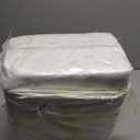 Luxury Faux Fur Headboard Pillow Queen Size - Large Triangular Wedge Cushion for Bed & Sofa, Fluffy Reading Backrest Bolster with Detachable Neck Roll, Washable Cover & Side Pocket, Ivory (Queen:59x8x20 Inches, White Beige 1)