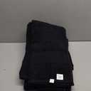 GLAMBURG Premium Cotton Oversized 2 Pack Bath Sheet 35x70-100% Pure Cotton - Ideal for Everyday use - Ultra Soft & Highly Absorbent - Machine Washable - Black