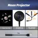 HD Moon Projector Shooting Star Manual Focus,Romantic LED Night Light Bedroom Atmosphere Projection Decoration