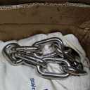 316 Stainless Steel Boat Anchor Chain with 2 Pcs Anti-Off Shackles, Marine Grade (15FT, silver)