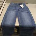 Cicy Bell Womens Cropped Wide Leg Jeans Stretchy High Waisted Trendy Baggy Denim Ankle Pants with Pockets (Blue, M)
