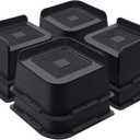 Bed Risers 3 Inch Heavy Duty, Furniture Risers for Bed Desk Table Sofa CouchOversized Bed Lifts Risers, Support up to 5000 Lbs(8 Pack Black)