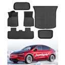 TAPTES New Model Y Juniper Floor Mats 2025 2026 | All-Weather Car Full Set | Front Rear Floor Liner Cargo Liners Trunk for Tesla Model Y | Rubber Carpet Interior Accessories 5 Seater | 6 PCS