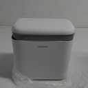 funest Hanging Trash Can 1.8Gal with Lid - Under Sink & Wall Mount Compost Bin, ABS Plastic Kitchen Waste Basket for Cabinet/RV/Bathroom (White)