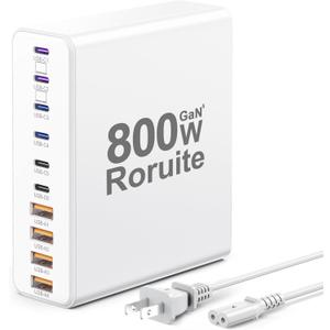 800W USB C Charging Station, 120W PD GaN5 Super Fast USB C Charger Block-10 Port, Type C Fast Charging Block for PC Laptop MacBook Pro/Air Charger Adapter with iPhone 17 16 15 14 Pro Max, iPad, Galaxy (White)