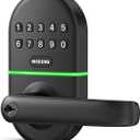 Keypad Door Lock with Handle: Keyless Entry Smart Lock for Front Door, NICE DIGI Electronic Digital Door Lock, Easy Installation