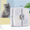 Cat Water Fountain Filters,10 Pack Replacement Filter Fit for Top Square 84oz/2.5L Cat Pet Fountain, 3 Filtration System