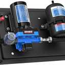 Kohree RV Water Pump 12V DC 5.5GPM 55PSI and 0.75L 125PSI Pre-Pressurized Accumulator Tank, Quiet RV Water Pump and Accumulator Tank System for RV Camping, Boat, Kitchen, Bathroom