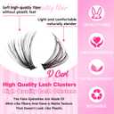 FANXITON DIY Lash Extension Kit 30D D Individual Lashes Lash Clusters Kit Cluster Lashes Lash Bond and Seal and Lash Tweezers for Lash Clusters Kit DIY at Home