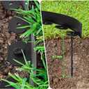 Sasylvia 2.5'' x 200' Landscape Edging Kit Edging Border Coil Include 120 Anchoring Spikes 10 Connectors Plastic Garden Border for Lawn Garden Grass Yard Home(Black)