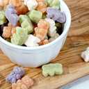 Sugared Gummy Bears, 2 Pound Bulk Bag, White, Orange, Purple & Green, Trick-Or-Treat Party Bag Fillers