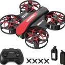 SIMREX Mini Drone for Kids & Beginners, RC Quadcopter with Altitude Hold, 3 Speed Modes, One Key Takeoff/Landing, Headless Mode, Cool LED Lights, Stunt Flip, Ideal Christmas Birthday Gift Toy(Red)
