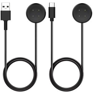 Charger for Google Pixel Watch 2 & 3, Replacement USB-A/C Charging Cable Cord for Smart Watch (3.3ft/1m) (Black)