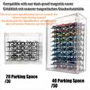 1:64 Diorama Transparent Acrylic Display Case 40/50 Parking Space