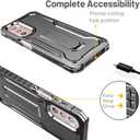 FITO for Moto G Stylus 2022 Case, Dual Layer Shockproof Heavy Duty Case for Moto G Stylus 2022 Phone with Screen Protector, Built-in Kickstand (Black)