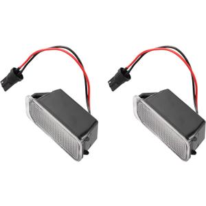 X AUTOHAUX 2pcs LED License Plate Light Car Number Lamp Replacement White Light for Ford EcoSport Edge C-Max Transit Connect for Jaguar XF