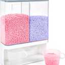 Conworld Laundry Beads Dispenser -Laundry Detergent Dispenser, Easy Access to Scented Beads, Laundry Room Organization Suitable for Laundry Beads , Laundry Powder, Rice (BPA Free ) (Large (105 Oz)-White)