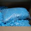Bean Bag Filler, 10lbs Shredded Memory Foam Filling, Soft Pillow Stuffing Bean Bag Refill Foam for Couch, Cushion, Stuffed Animals, Dog Bed, Arts Crafts (Blue)