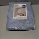 MIULEE 100% Blackout Linen Curtains for Bedroom, Blue Solid Luxury Decor Thermal Insulation Room Darkening Drapes for Living Room Nursery Back Tab Rod Pocket 42 x 84 Inches, 2 Panels