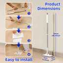 Mini Sweeper Mop No-Touch Dirty Cleaning Flat Dust Mop for Dry Wet Disposable Pads, Multi Surface Mop Floor Mopping and Sweeping Cleaning Head for Kitchen Wall Bathroom Toilet Corners Window