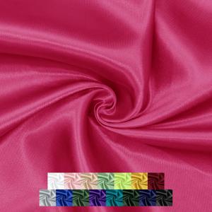 P Pothuiny 55 Inch Wide Hot Pink Satin Fabric by The Yard, Silky Charmeuse Satin Fabric for Bridal Wedding Dress Decor DIY Apparel Crafts, 1 Yard