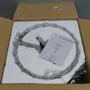 Dalouguan Semi Flush Mount Ceiling Light, 3-Light Kitchen Ceiling Lighting Fixtures with Amber Glass Lampshade, Gold Modern Chandelier for Living Room Bedroom Hallway