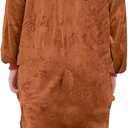 Reindeer Costume Deer Onesie for Adult Women Men Halloween Pajama (Brown, XL)