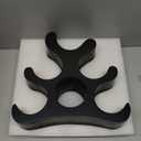 Countertop Wine Rack - 6 Bottle Wooden Wine Rack - Freestanding Wine Bottle Holder Stand - Wine Storage Rack for Cabinet Pantry Bar Kitchen (Black)