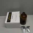 Vivaplex, 2, Large, 16 oz, Empty, Amber Glass Bottles with Black Lotion Pumps