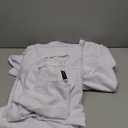 White Business Dress for Women Sexy Elegant Long Cloak Sleeve Waist Twist Cocktail Pencil Length Slit Dresses with Zipper (Large) 2 Pack