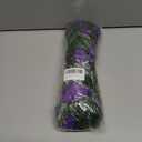 Artificial Fake Hanging Flowers Plants for Outdoor Outside Summer Decoration, 2PCS Faux Silk Morning Glory Purple UV Resistant Look Real Trailing Vines for Home Planter Porch Patio