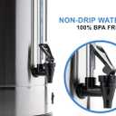 SYBO SR-CP-50B Commercial Grade Stainless Steel Percolate Coffee Maker Hot Water Urn for Catering, 50-Cup 8 L, Metallic