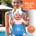 Baby Carrier - Premium Neoprene Ergonomic for Warm & Safe Water & Land Fun (4-24 Months) - Adjustable Infant & Toddler Harness Summer & Winter Baby Carrier (Blue3538C)