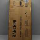 Kanchimi 40" 48" Folding Mini Fitness Indoor Exercise Workout Rebounder Trampoline with Handle, Max Load 330lbs (Black)