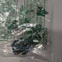 BETITETO Crystal Wedding Hair Accessories 4pcs Bridal Rhinestone Flower Hair Side Combs Pins Pieces for Women Girls (Green)