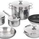 Le Creuset Tri-Ply Stainless Steel 12 pc. Cookware Set