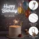 Happy Birthday Neon Sign with Dimmable, Birthday LED Neon Light for Wall Decor, LED Up Light with USB Powered for All Birthday Party Decoration, Backdrop Wall (White)