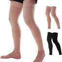 Doc Miller Thigh High Calf Sleeves Compression Hose 15-20 mmHg Opaque Stockings Size M
