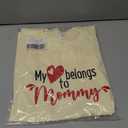 Mothers Day Shirt for Toddler Girls Boys Kids, I Love My Mama Tee, Happy Mothers Day T-Shirt Tees Cream, Cream 2-3T