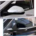 MUXEE Side Mirror Cover, for Hyundai Sonata 2015 2016 2017 2018 2019, 2PCS Turn Signal housing Cover Accessories - Bright Black(with Turn Signal housing Slot)