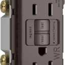 Legrand radiant Self-Test GFCI Weather Resistant Outlets, 15 Amp, Tamper Resistant, Outdoor Outlets, Gray, 1597TRWRGRY
