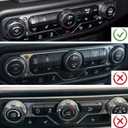 JeCar JL Switch Button Covers Window Control Air Conditioner Headlight Volume Radio Knob Trims Interior Accessories Compatible with Jeep Wrangler JL JLU 2018-2026 & Gladiator JT 2020-2026, Red