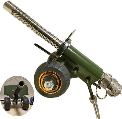 Firecracker Artillery Cannon, 304 Stainless Steel Mini Cannon Model Firecracker Launcher Artillery Collection Gifts Desktop Ornaments for Military Fans