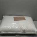 Double Stitch Down Pillow, 3-Chamber White Bed Pillow for Sleeping, Sourced in America, Made in Canada, Luxury 400 Thread Count 100% Cotton Shell, 700 Fill Power, Medium Firm, Queen, 20" x 30"