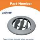 22910951 Gray Roof AC Vent Grille  Compatible with 2015-2020 Chevy Tahoe, GMC, and Cadillac Models, Durable & Easy Install