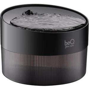 beQ Cat Water Fountain,2.5L/84oz Indoor Ultra-Quiet Pet Water Dispenser, BPA Free, Visible Water Level, Suitable for Cats, Small Dogs, and Other Pets, with Large Size Filter